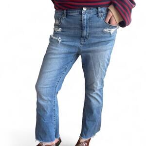 American eagle blue high waisted straight size 14 short